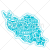 طرح خلاقانه نقشه ایران به شکل وکتور