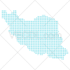 دانلود وکتور نقشه ایران به صورت نقطه نقطه
