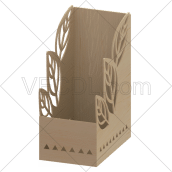 طرح سه بعدی جاکتابی رومیزی برای برش لیزر