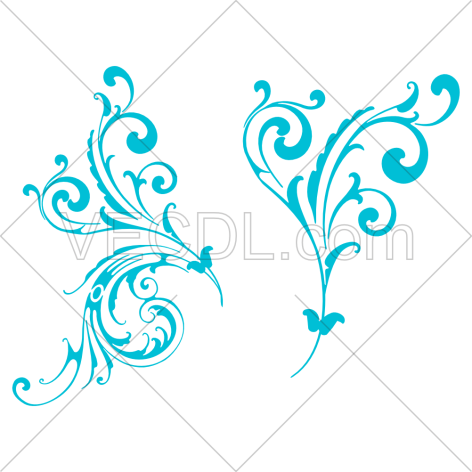 دانلود طرح گل و بوته از نوع وکتور (410)