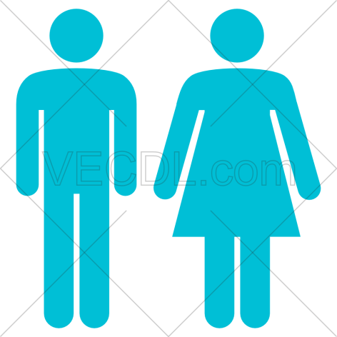 دانلود آیکن وکتور طرح نمادین مرد و زن (415)