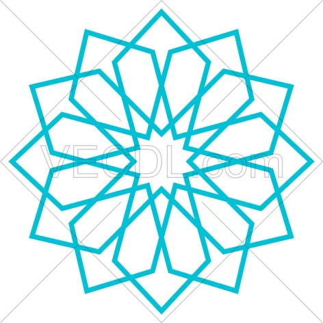طرح شمسه و گره چینی به صورت وکتور (425)