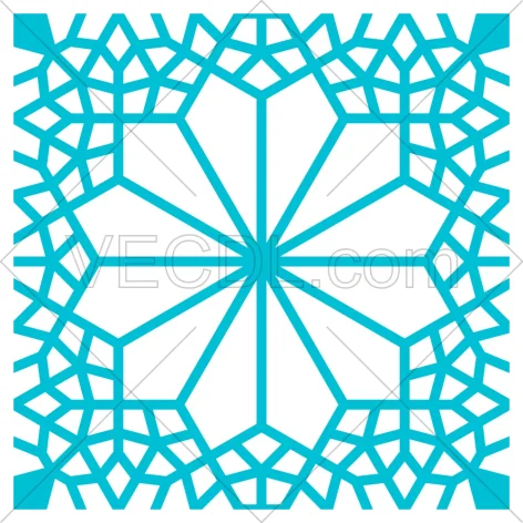 طرح سنتی و تکرارپذیر گره چینی به صورت وکتور (443)