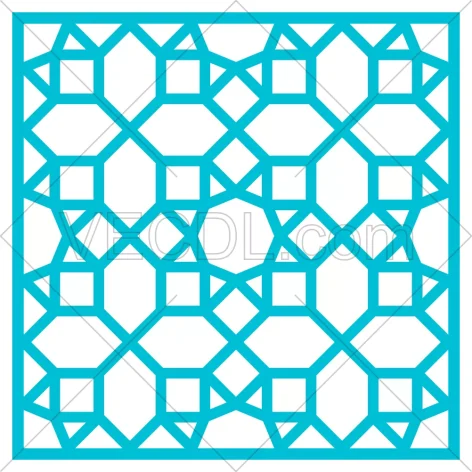 طرح سنتی و تکرارپذیر گره چینی به صورت وکتور (446)