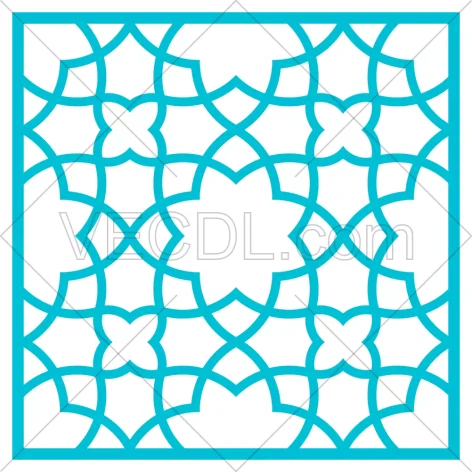 طرح سنتی و تکرارپذیر گره چینی به صورت وکتور (449)