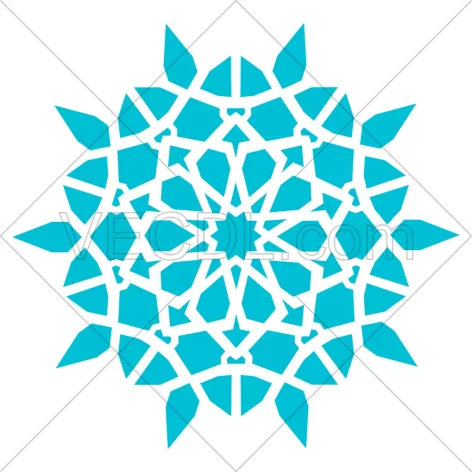 طرح شمسه و گره چینی به صورت وکتور (450)