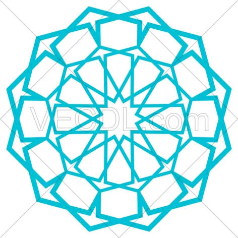 طرح شمسه و گره چینی به صورت وکتور (451)