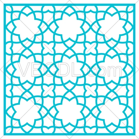 طرح سنتی و تکرارپذیر گره چینی به صورت وکتور (452)