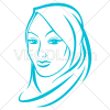 دانلود عکس وکتور زن محجبه