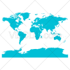 دانلود عکس وکتور با کیفیت نقشه جهان به تفکیک کشورها