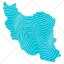 نقشه ایران به شکل امواج به صورت وکتور (900)
