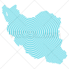 دانلود نقشه ایران با دایره های هم مرکز به صورت وکتور