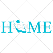 دانلود کلمه HOME و نقشه ایران به صورت وکتور