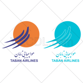 آرم شرکت هواپیمایی تابان به صورت وکتور