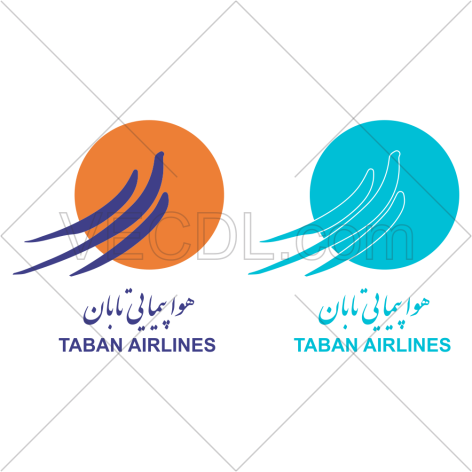 آرم شرکت هواپیمایی تابان به صورت وکتور