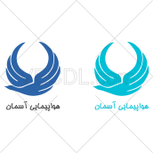 آرم شرکت هواپیمایی آسمان به صورت وکتور