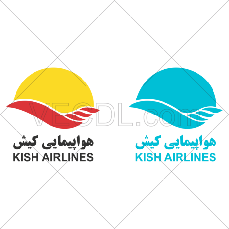 آرم شرکت هواپیمایی کیش به صورت وکتور