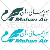 آرم شرکت هواپیمایی ماهان به صورت وکتور