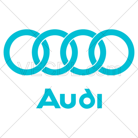 لوگوی برند خودرو Audi به صورت وکتور