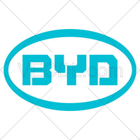 لوگوی برند خودرو BYD به صورت وکتور