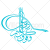 کالیگرافی آیه و و فوق کل ذی علم علیم به صورت وکتور