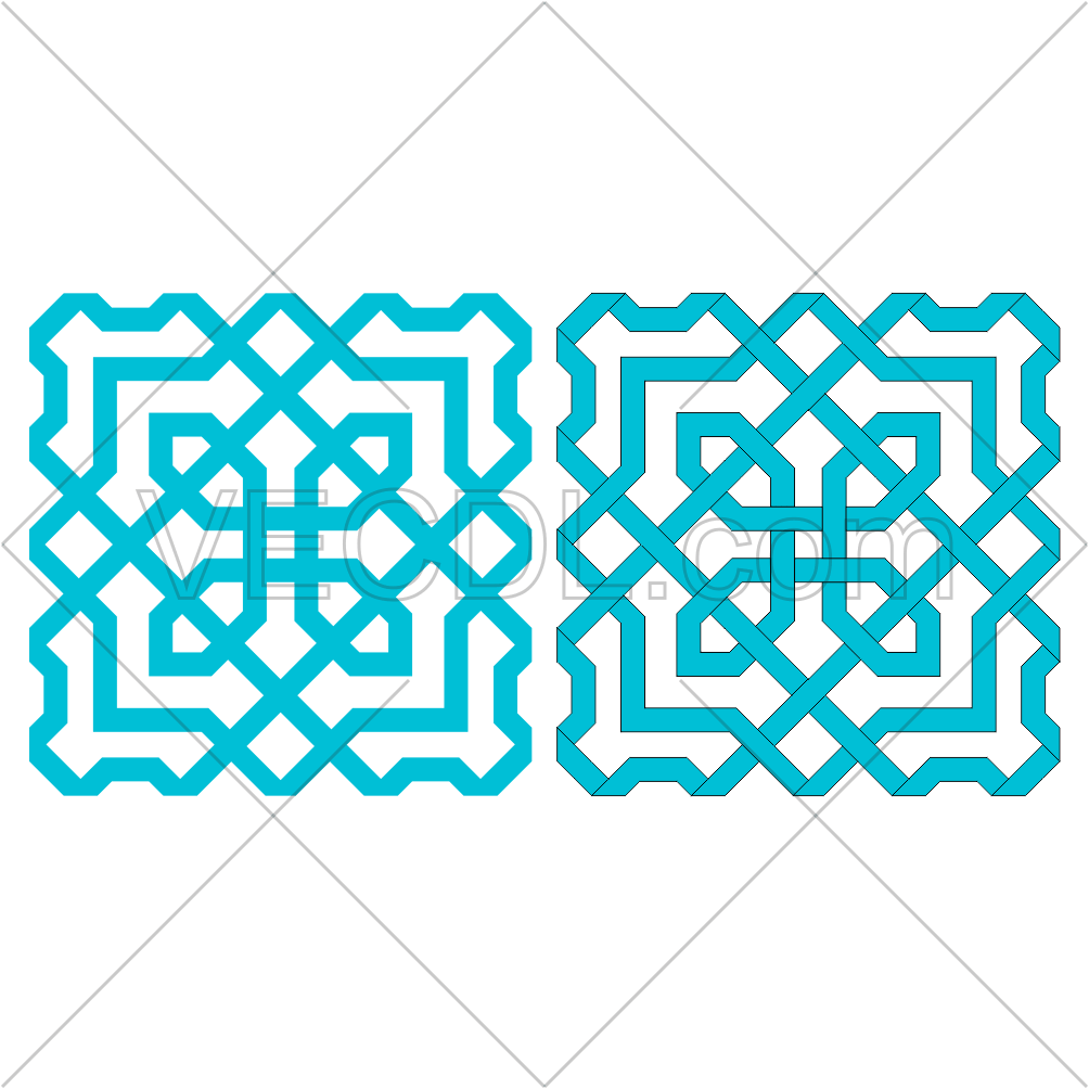 دانلود وکتور طرح خطوط روبانی